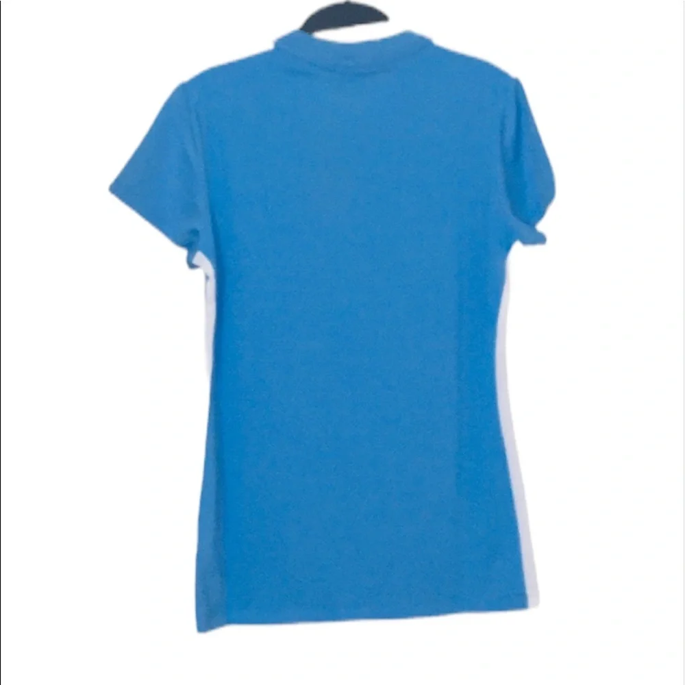 NWT Nike: Small Blue Dri Fit Short Sleeve V Neck Workout Shirt